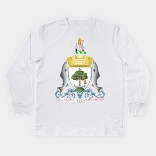 Glasgow Coat of Arms Kids Long Sleeve T-Shirt